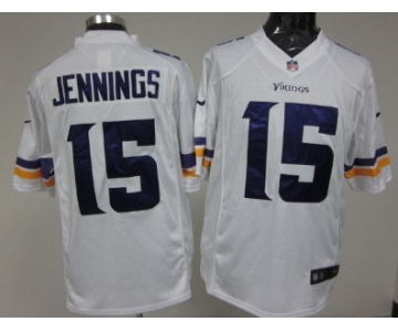 Nike Minnesota Vikings #15 Greg Jennings 2013 White Game Jersey