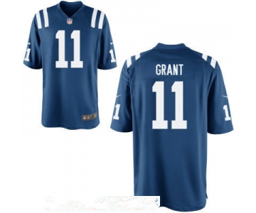 Men's Indianapolis Colts #11 Ryan Grant Royal Blue Team Color Stitched NFL Nike Game Jersey