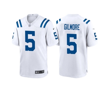 Mens Indianapolis Colts #5 Stephon Gilmore White Stitched Game Jersey