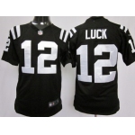 Nike Indianapolis Colts #12 Andrew Luck Black Game Jersey