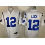 Nike Indianapolis Colts #12 Andrew Luck White Game Jersey
