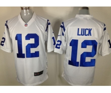 Nike Indianapolis Colts #12 Andrew Luck White Game Jersey