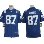 Nike Indianapolis Colts #87 Reggie Wayne Blue Game Jersey