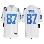 Nike Indianapolis Colts #87 Reggie Wayne White Game Jersey