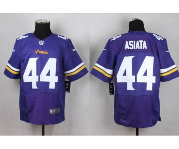 Men's Minnesota Vikings #44 Matt Asiata 2013 Nike Purple Elite Jersey