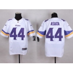 Men's Minnesota Vikings #44 Matt Asiata 2013 Nike White Elite Jersey
