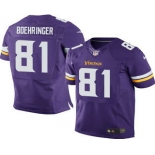 Men's Minnesota Vikings #81 Moritz Boehringer Purple Team Color Stitched NFL Elite Jersey