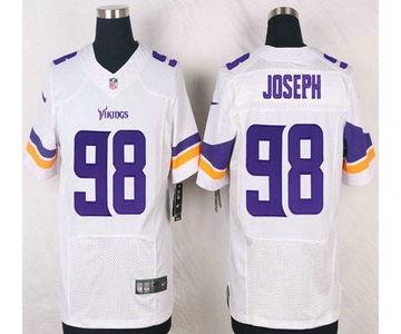 Minnesota Vikings #98 Linval Joseph White Road NFL Nike Elite Jersey