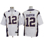Nike Minnesota Vikings #12 Percy Harvin White Elite Jersey