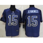 Nike Minnesota Vikings #15 Greg Jennings Drift Fashion Purple Elite Jersey