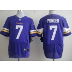 Nike Minnesota Vikings #7 Christian Ponder 2013 Purple Elite Jersey
