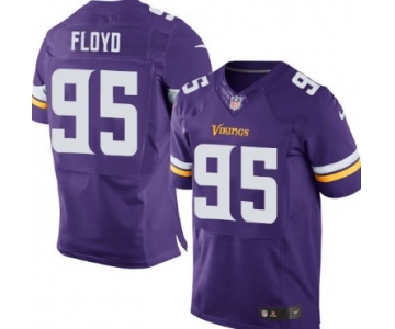 Nike Minnesota Vikings #95 Sharrif Floyd 2013 Purple Elite Jersey