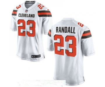 Men's Cleveland Browns #23 Damarious Randall White Road Stitched NFL Nike Game Jersey