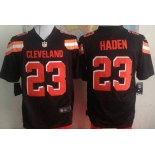 Men's Cleveland Browns #23 Joe Haden 2015 Nike Brown Game Jersey