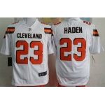 Men's Cleveland Browns #23 Joe Haden 2015 Nike White Game Jersey