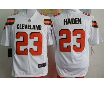 Men's Cleveland Browns #23 Joe Haden 2015 Nike White Game Jersey