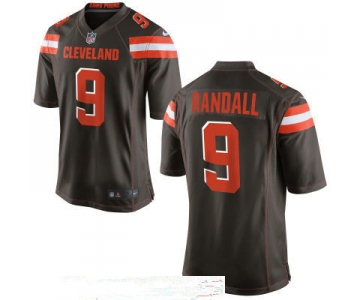 Men's Cleveland Browns #9 Drew Stanton Brown Team Color Stitched NFL Nike Game Jersey