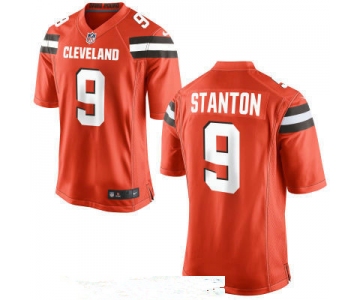 Men's Cleveland Browns #9 Drew Stanton Orange Alternate Stitched NFL Nike Game Jersey