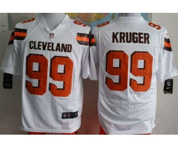 Men's Cleveland Browns #99 Paul Kruger 2015 Nike White Game Jersey
