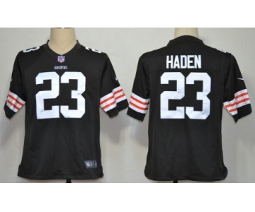 Nike Cleveland Browns #23 Joe Haden Brown Game Jersey