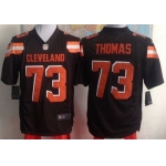 Nike Cleveland Browns #73 Joe Thomas 2015 Brown Game Jersey