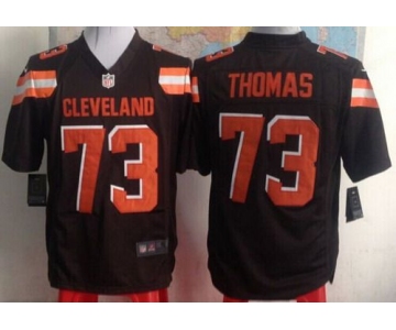 Nike Cleveland Browns #73 Joe Thomas 2015 Brown Game Jersey