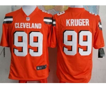 Nike Cleveland Browns #99 Paul Kruger 2015 Orange Game Jersey