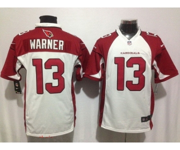 Men's Arizona Cardinals #13 Jaron Brown White Road Stitched NFL Nike Game Jersey