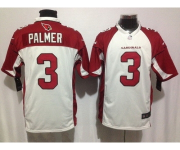 Men's Arizona Cardinals #3 Carson Palmer White Road Stitched NFL Nike Game Jersey