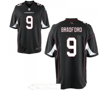 Men's Arizona Cardinals #9 Sam Bradford Black Alternate Stitched NFL Nike Game Jersey