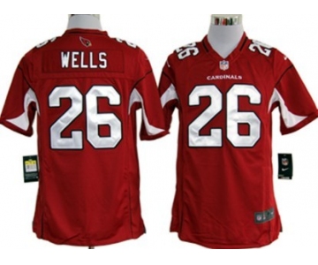 Nike Arizona Cardinals #26 Chris Wells Red Game Jersey