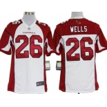 Nike Arizona Cardinals #26 Chris Wells White Game Jersey