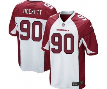Nike Arizona Cardinals #90 Darnell Dockett White Game Jersey