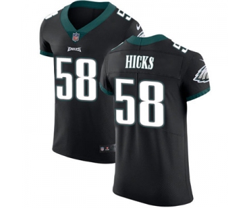 Men's Nike Philadelphia Eagles #58 Jordan Hicks Black Alternate Stitched NFL Vapor Untouchable Elite Jersey