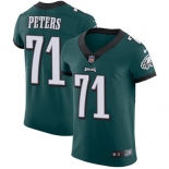 Men's Nike Philadelphia Eagles #71 Jason Peters Midnight Green Team Color Stitched NFL Vapor Untouchable Elite Jersey