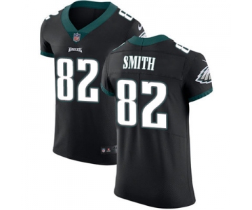 Men's Nike Philadelphia Eagles #82 Torrey Smith Black Alternate Stitched NFL Vapor Untouchable Elite Jersey