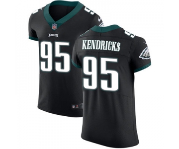 Men's Nike Philadelphia Eagles #95 Mychal Kendricks Black Alternate Stitched NFL Vapor Untouchable Elite Jersey