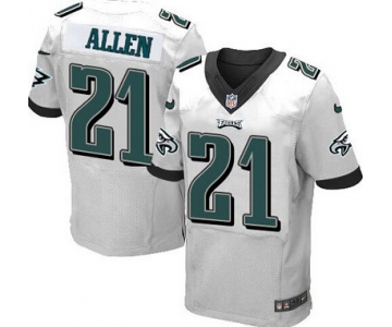 Men's Philadelphia Eagles #21 Eric Allen White Retired Player NFL Nike Elite Jersey