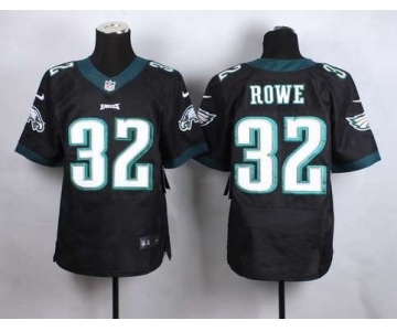 Men's Philadelphia Eagles #32 Eric Rowe 2014 Nike Black Elite Jersey