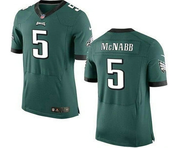 Men's Philadelphia Eagles #5 Donovan McNabb Midnight Green Retired Player NFL Nike Elite Jersey