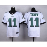 Nike Philadelphia Eagles #11 Tim Tebow White Elite Jersey