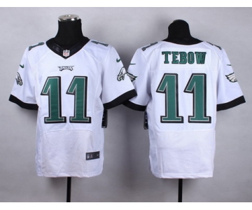 Nike Philadelphia Eagles #11 Tim Tebow White Elite Jersey