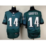 Nike Philadelphia Eagles #14 Riley Cooper 2014 Dark Green Elite Jersey