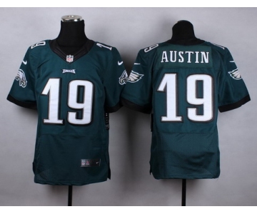 Nike Philadelphia Eagles #19 Miles Austin Dark Green Elite Jersey