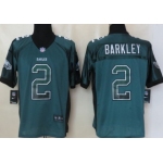 Nike Philadelphia Eagles #2 Matt Barkley Drift Fashion Green Elite Jersey