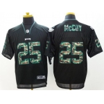 Nike Philadelphia Eagles #25 LeSean McCoy Black With Camo Elite Jersey