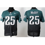 Nike Philadelphia Eagles #25 LeSean McCoy Dark Green/Black Fadeaway Elite Jersey