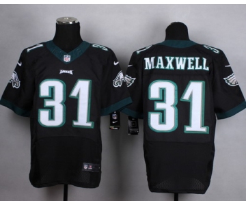 Nike Philadelphia Eagles #31 Byron Maxwell 2014 Black Elite Jersey