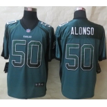 Nike Philadelphia Eagles #50 Kiko Alonso Drift Fashion Green Elite Jersey
