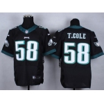 Nike Philadelphia Eagles #58 Trent Cole 2014 Black Elite Jersey